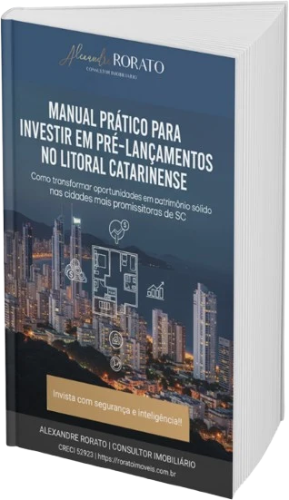 Capa do e-book Manual prático para investir em pré-lançamentos no litoral catarinense